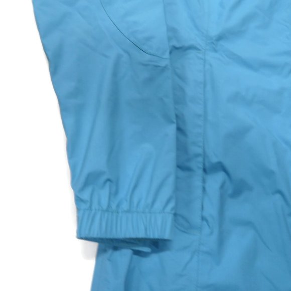 LL Bean Womens H2OFF Waterproof Long Raincoat Small Blue Rain Jacket - Picture 4 of 11